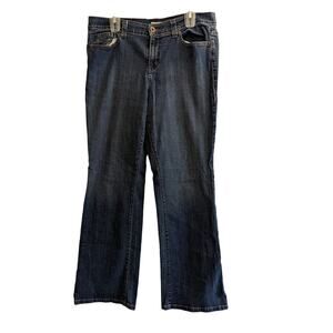 DKNY Womens Y2K SOHO Bootcut Medium Wash Denim Jeans Fall Winter 14 Large